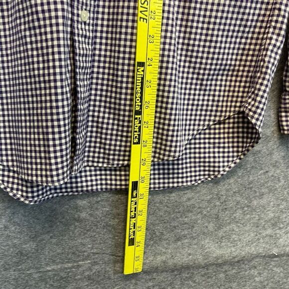 POLO RALPH LAUREN Shirt Men's Small Purple White Plaid Classic Fit Button Down - Picture 10 of 16
